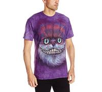 The Mountain T-Shirt Big Face Cheshire Cat, Violet, L