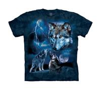 The Mountain - T-Shirt - Tie-Dye - Manches Courtes - Homme Bleu Bleu, Bleu, XXX-Large