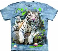 The Mountain T-Shirt Tigres Blancs du Bengal L Bleu