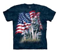 The Mountain T-Shirt Wolf Flag XX-Large
