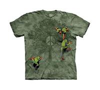 The Mountain Tee-Shirt à Manches Courtes pour Homme Motif Grenouille Vert Taille L