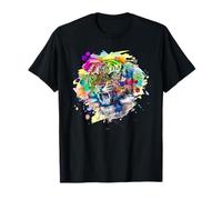 The Mountain Tigers with Splash Colors Illustration Graphic T-Shirt