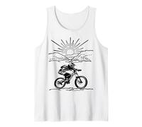 The Mountains Are Calling I Must Go Cycling VTT Débardeur