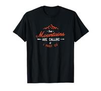 The Mountains are Calling & I Must Go - Motif Randonneur T-Shirt