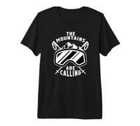 The Mountains are Calling Ski - Lunettes de Ski Ski Skiing T-Shirt Haut de Gamme