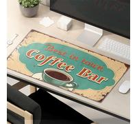 The Mouse Pad Tapis de souris amusant Best In Town Coffee Bar : Savor The Best Brews Tapis de souris pour ordinateur de bureau
