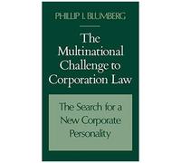 The Multinational Challenge To Corporation Law