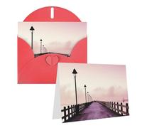 The Mumbai Filmcity Tours Lot de 1 carte de remerciement avec enveloppes, 10,2 x 15,2 cm pour notes personnalisées, cartes formelles pour toutes les occasions, convient pour les petites entreprises