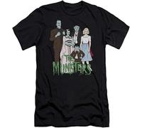 The Munsters Monster Family Sitcom TV Series The Family Adult Slim T-Shirt Tee Hemden(Large)