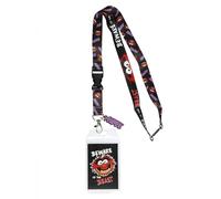 The Muppets Dragonne porte-badge avec breloque en caoutchouc de 5,1 cm