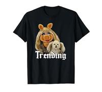 The Muppets Miss Piggy Mob Life T-Shirt, Homme, Noir, 5XL