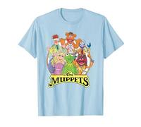 The Muppets Show Characters T-Shirt, Homme, Bleu Céleste, L
