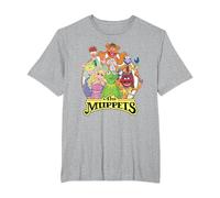 The Muppets Show Characters T-Shirt, Homme Grandes tailles, Gris Chiné, 3X Tall