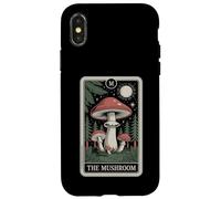 The Mushroom Tarot Card Cottagecore Carte Amusante pour Amateur de Champignons Coque pour iPhone X/XS