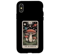 The Mushroom Tarot Card Cottagecore Carte Amusante pour Amateur de Champignons Coque pour iPhone X/XS