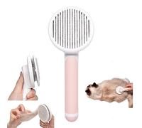 The Mutt Studio Cat Brush,Brosse Chiens Chats,Brosse Autonettoyante Poils Morts,Brosse pour Chiens et Chats,Brosse pour chaton,Brosse pour Chiens et Chats,Conception Ergonomique (Rose)