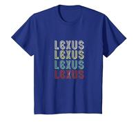 The Name is Lexus in Funny Retro Vintage Disco Homme T-Shirt, Enfant, Bleu Royal, 2 Ans