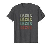 The Name is Lexus in Funny Retro Vintage Disco Homme T-Shirt, Homme, Chiné Foncé, 3XL