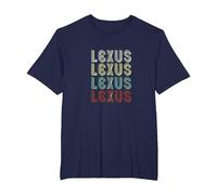 The Name is Lexus in Funny Retro Vintage Disco Homme T-Shirt, Homme Grandes Tailles, Bleu Marine, 5X Tall