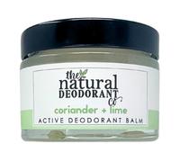 The Natural Deodorant Co, Baume Déodorant Actif Coriandre + Citron Vert 55g, Sans Aluminium, Sans Plastique, Force Supplémentaire