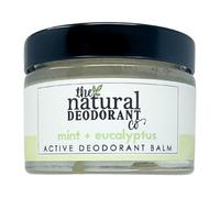 The Natural Deodorant Co, Baume Déodorant Actif Menthe + Eucalyptus 55g, Sans Aluminium, Sans Plastique, Force Supplémentaire