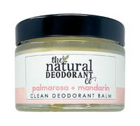 The Natural Deodorant Co, Baume Déodorant Propre Palmarosa + Mandarine 55g, Sans Aluminium, Sans Plastique, Protection toute la journée