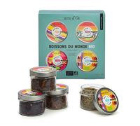 Coffret 4 boissons du monde bio