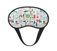 The Nature Wildlands Activités Imprimé Adultes Enfants Cache-œil Bloque la Lumière pour Voyage, Usage Quotidien, Sieste Insomnie Camping