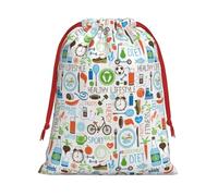 The Nature Wildlands Sac cadeau avec cordon de serrage réutilisable Motif activités sauvages