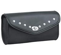 The Nekid Cow | Sac de Pare-Brise de Moto en Cuir PVC Noir de 25,4 cm avec Fermeture Solide pour Motos et vélos de Sport électriques (Verrouillage Rotatif)