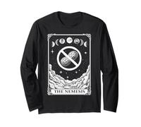 The Nemesis Carte de Tarot Allergique aux arachides Motif Lune sorcière Manche Longue