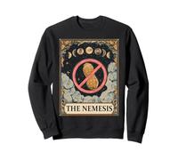 The Nemesis Carte de Tarot Allergique aux arachides Motif Lune sorcière Sweatshirt