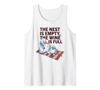 The Nest is Empty, Wine Lover Quote Empty Humour Funny Débardeur