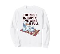 The Nest is Empty, Wine Lover Quote Empty Humour Funny Sweatshirt