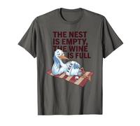 The Nest is Empty, Wine Lover Quote Empty Humour Funny T-Shirt
