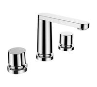 The new classic mélangeur de lavabo 3 trous bec fixe 130mm sans vidage chromé - LAUFEN HF900512100000