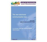The new electronic communication law annales des telecommun - Isabe De Lamberterie - Hermes Science Publications - broché - Livre