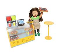 THE NEW YORK DOLL COLLECTION Ensemble de Pizza Complète Super Mignon - Comprend des Charges d'accessoires - pour Ensemble de Jeu Boutique de poupée de 18 pouces/46 cm