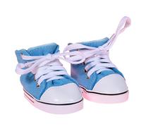 The New York Doll Collection Océan Bleu Toile Baskets Sport Chaussures s'adapte 18 pouces / 46 cm Poupées - Pour Mode Fille Poupées - Poupée Chaussures - Poupée Sport Chaussures