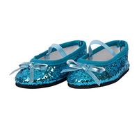 The New York Doll Collection Paillettes Bleues Chatoyant Chaussures Habillé pour 18 pouces/46 cm poupée - pour Mode Poupée Fille - Chaussures Poupée - Chaussures Poupée Chatoyant - Accessoires Poupée