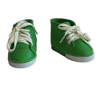 The New York Doll Collection Vertes Daim Baskets Sport Chaussures s'adaptent 18 Pouces / 46 cm pour Poupées Mode Fille