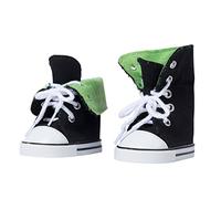 The New York Doll Collection Vertes Toile Montantes Baskets Sport Chaussures s'adapte 18 Pouces / 46 cm Poupées - pour Mode Fille Poupées - Chaussures de Poupée - Poupées Sport Chaussures