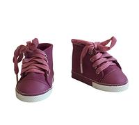 The New York Doll Collection Violet Mauve Daim Baskets Sport Chaussures s'adaptent 18 Pouces / 46 cm pour Poupées Mode Fille