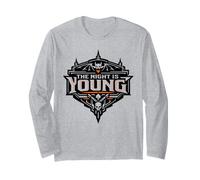 The Night is Young Chauve-Souris Crâne Halloween Manche Longue
