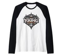The Night is Young Chauve-Souris Crâne Halloween Manche Raglan