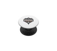 The Night is Young Chauve-Souris Crâne Halloween PopSockets PopGrip Adhésif