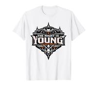 The Night is Young Chauve-Souris Crâne Halloween T-Shirt
