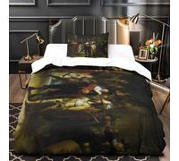 The Night Watch 3D Imprimé Rembrandt Housse De Couette Housses De Couettes Pour Adultes Et Enfants Parure De Lit Avec Taies E Avec Fermeture À Glissière Microfibr 42 Pièces Single(135x200cm)