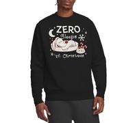 The Nightmare Before Christmas Disney Nightmare Before Zero Sleeps Til Christmas Unisex Sweatshirt, Black Maillot de survêtement, Noir, M Mixte