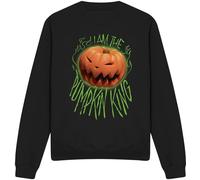 The Nightmare Before Christmas - "I Am The Pumpkin King" Sweatshirt für Herren/Damen Uni TV3681 (XXL) (Schwarz)